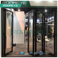 Roomeye Thermal Break Aluminium Double Glass Insulation Folding Door